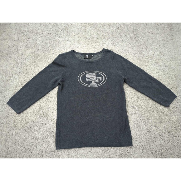 Pro Line Tops - San Francisco 49ers Shirt Womens Large Long‎ Sleeve NFL Pro Line Knit Black